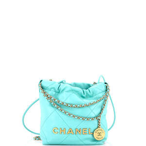 Chanel Mini 22 Chain Hobo Quilted Calfskin